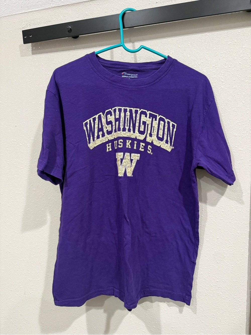 Champion Washington Huskies Purple Short Sleeve Tee